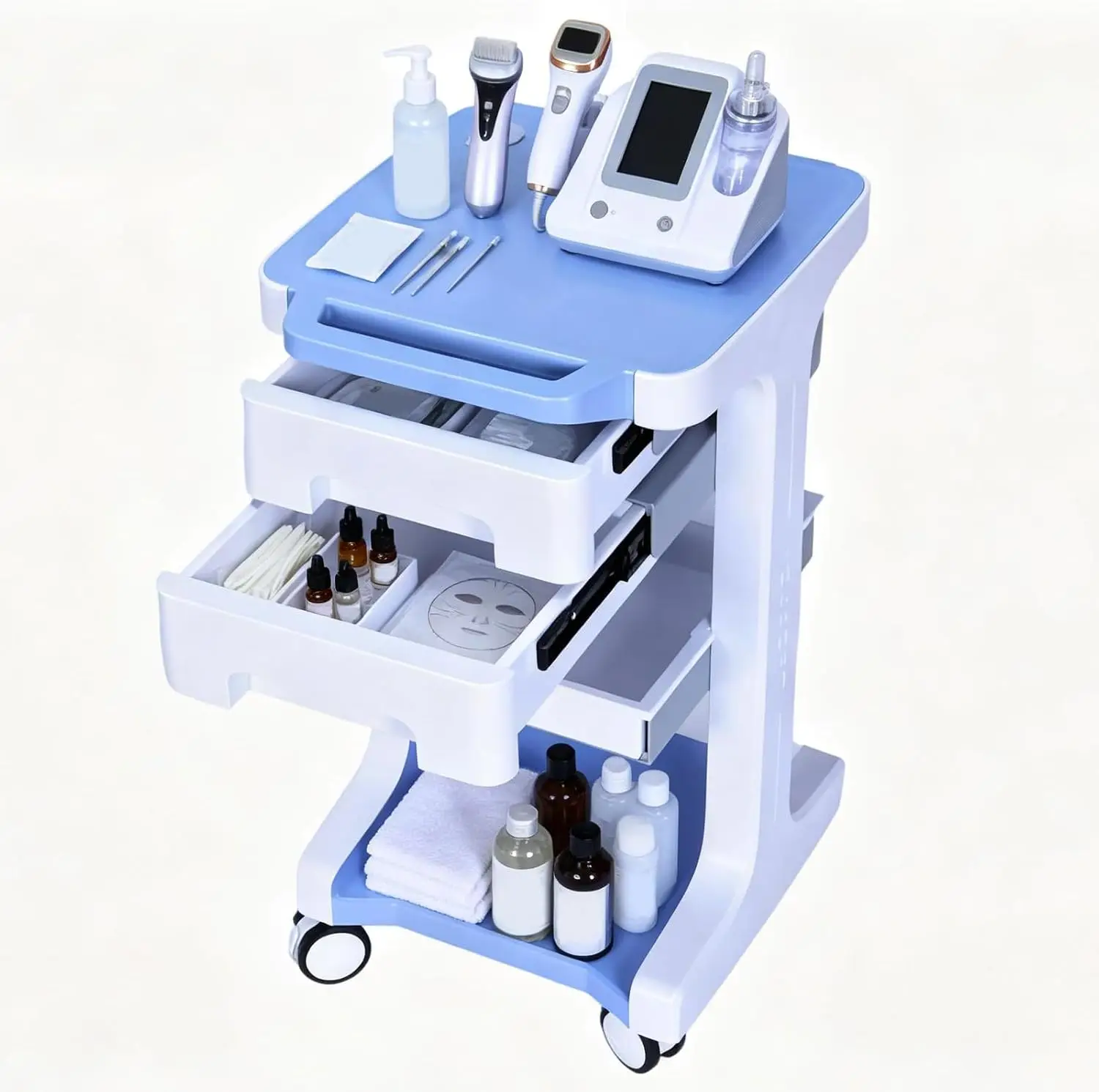 Carrinho Médico de 3 Níveis co - Medical Lab Ultrasound avaliação e preço