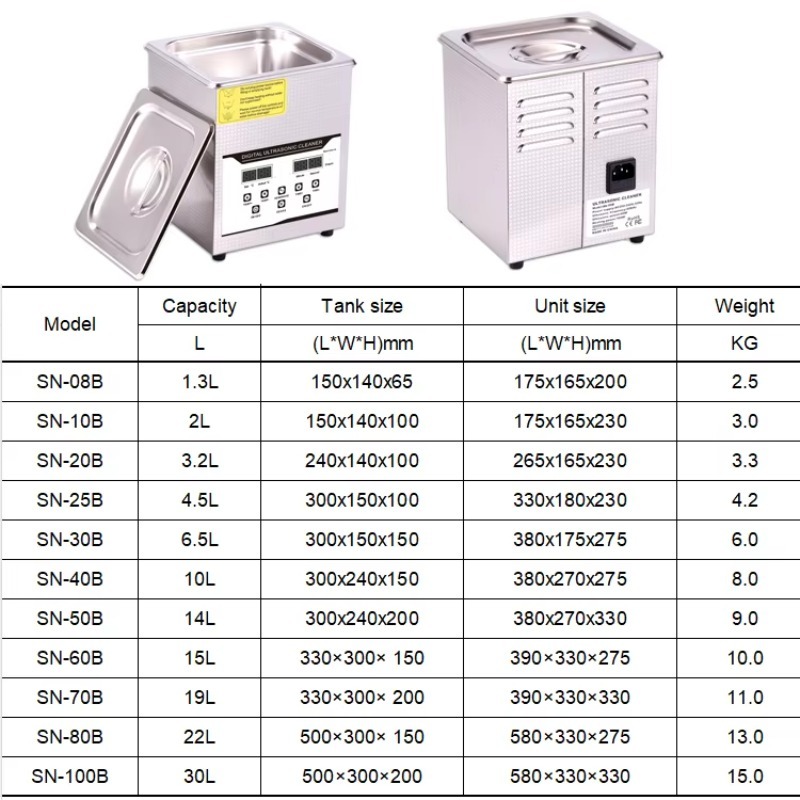 SN-08B 1.3l limpador ultrassôn - Medical Lab Ultrasound avaliação e preço